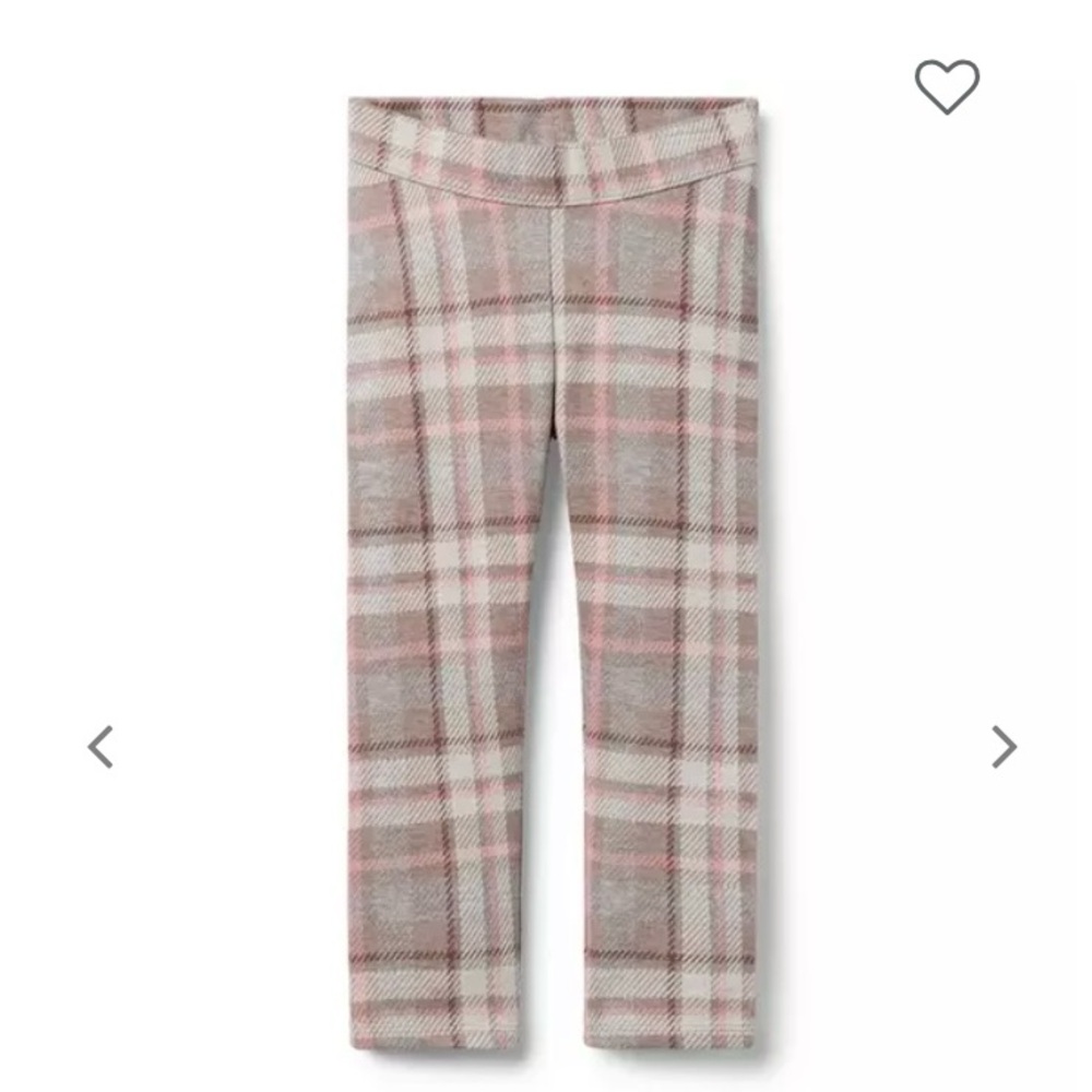 Janie and Jack NWT girls plaid jacquard pant. Size 5T
